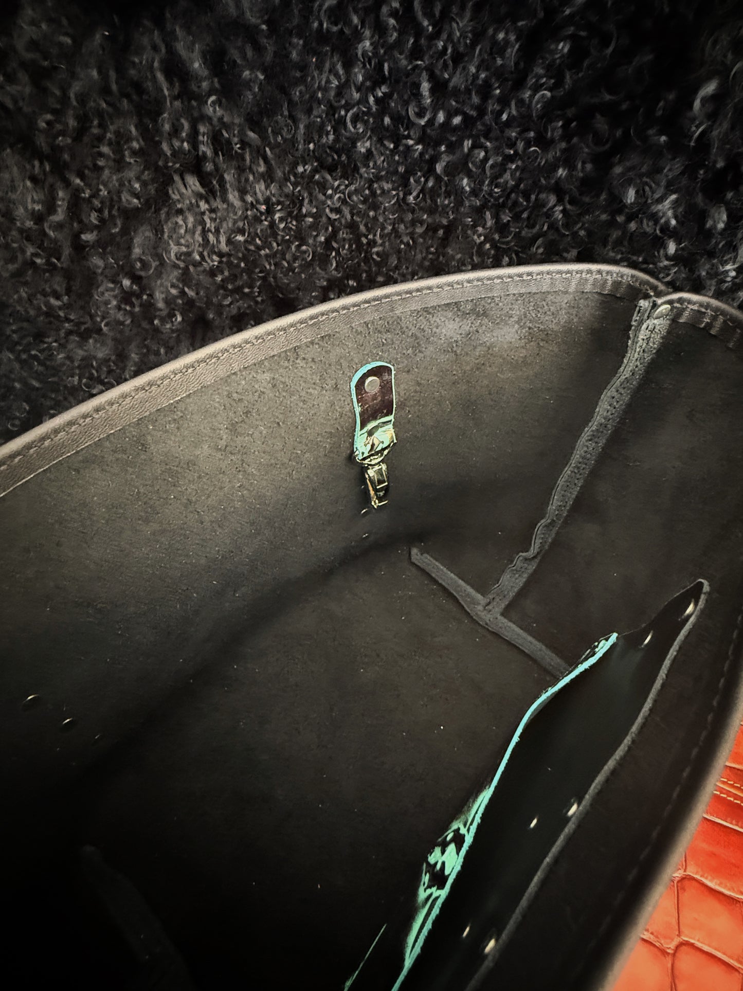 Dustwalker Tote - Small - Black with Turquoise Skull 213