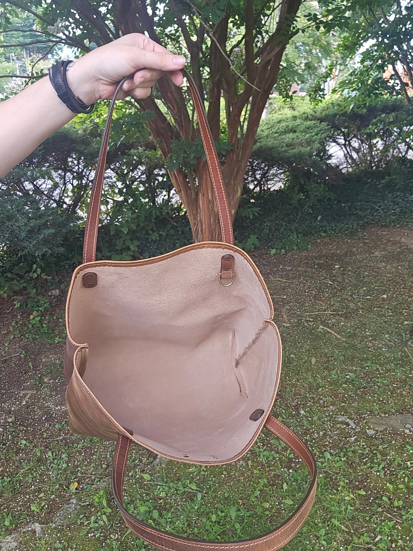 SBL Tote Bag Basic Light Brown Pullup Leather #39