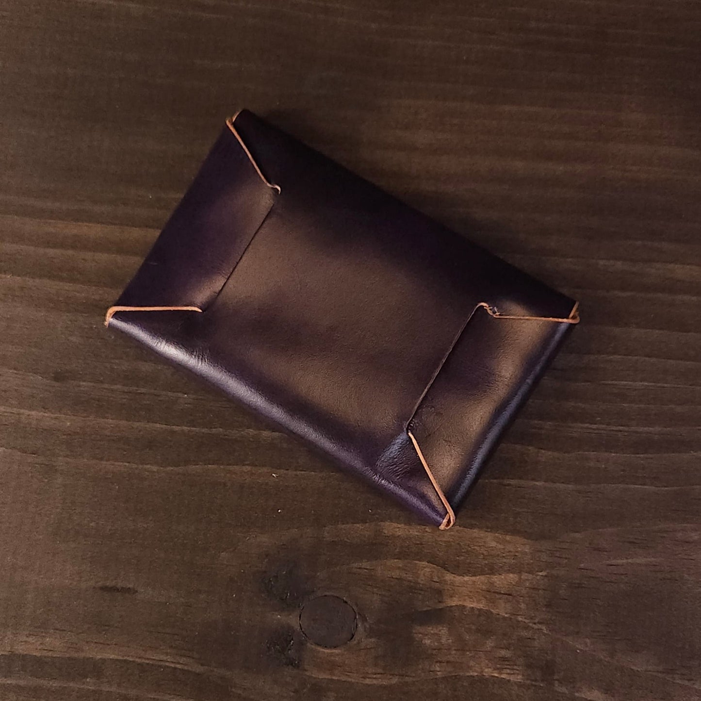 Origami Wallet. Mottled Purple. No Snap. 82