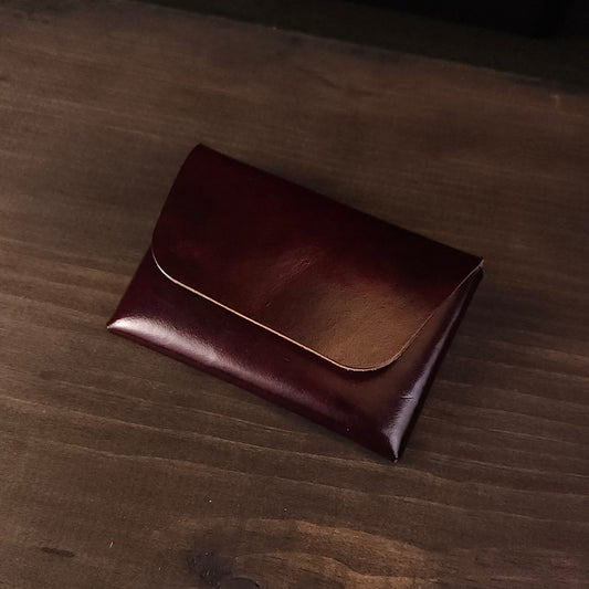 Origami Wallet. Candy Cane Red. No Snap. 80