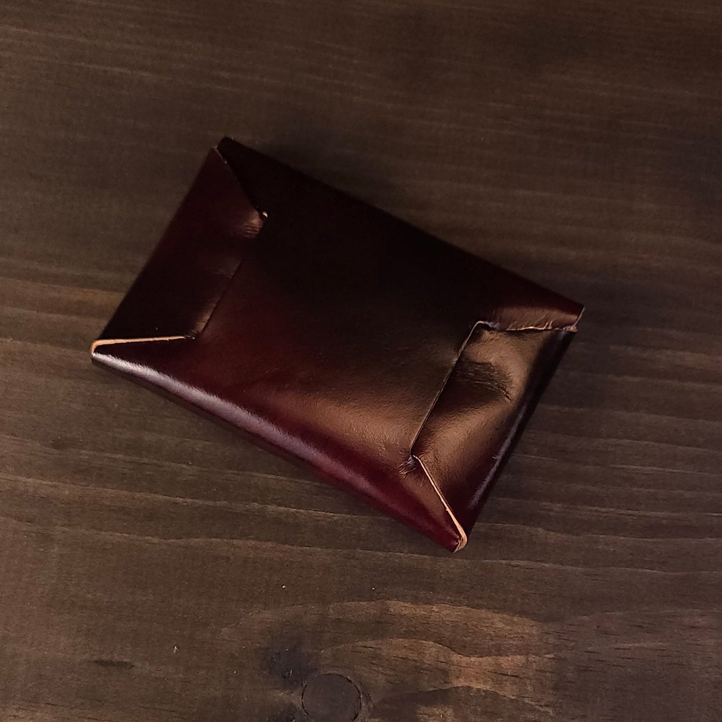 Origami Wallet. Candy Cane Red. No Snap. 80