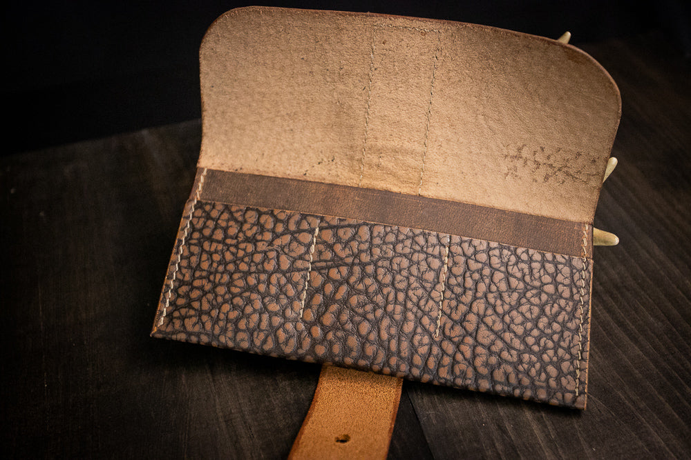 Sweet Caroline Wallet. Medium Brown Pebble. #45