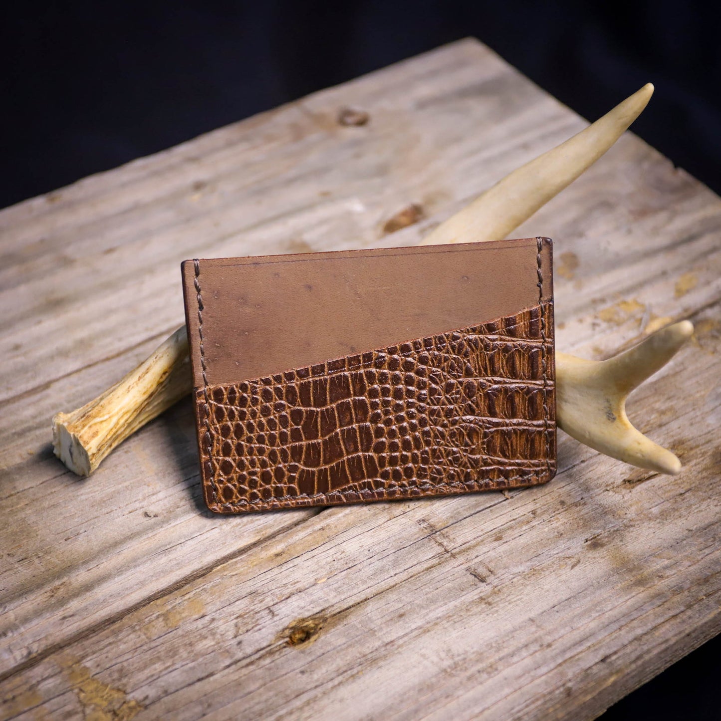 SBL Basic Card Wallet Embossed Croc 2 #20