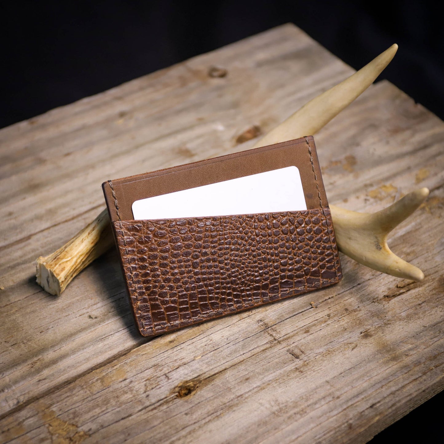 SBL Basic Card Wallet Embossed Croc 2 #20