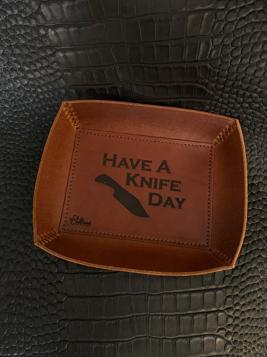 Boneyards EDC Tray. Have A Knife Day Brown 228