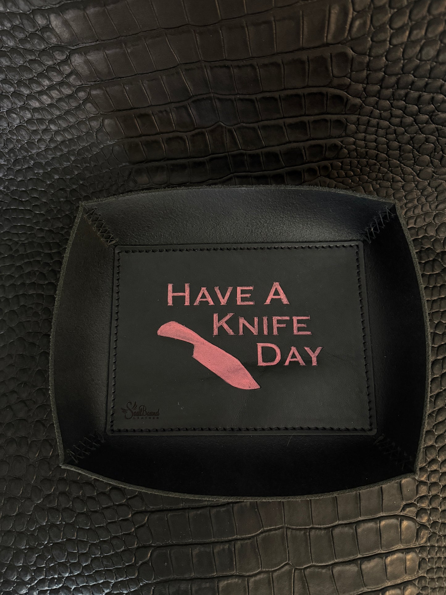 Boneyards EDC Tray. Have A Knife Day Pink. 227