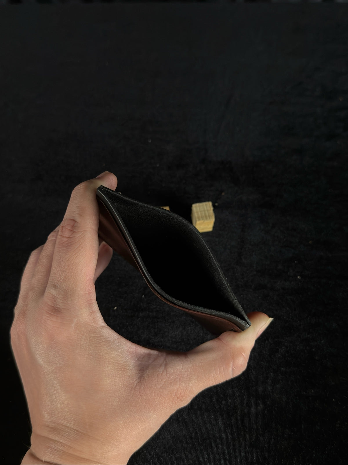 Companion Pueblo Leather Card Wallet - Minimalist 3-Pocket Card Holder | SoulBound #241