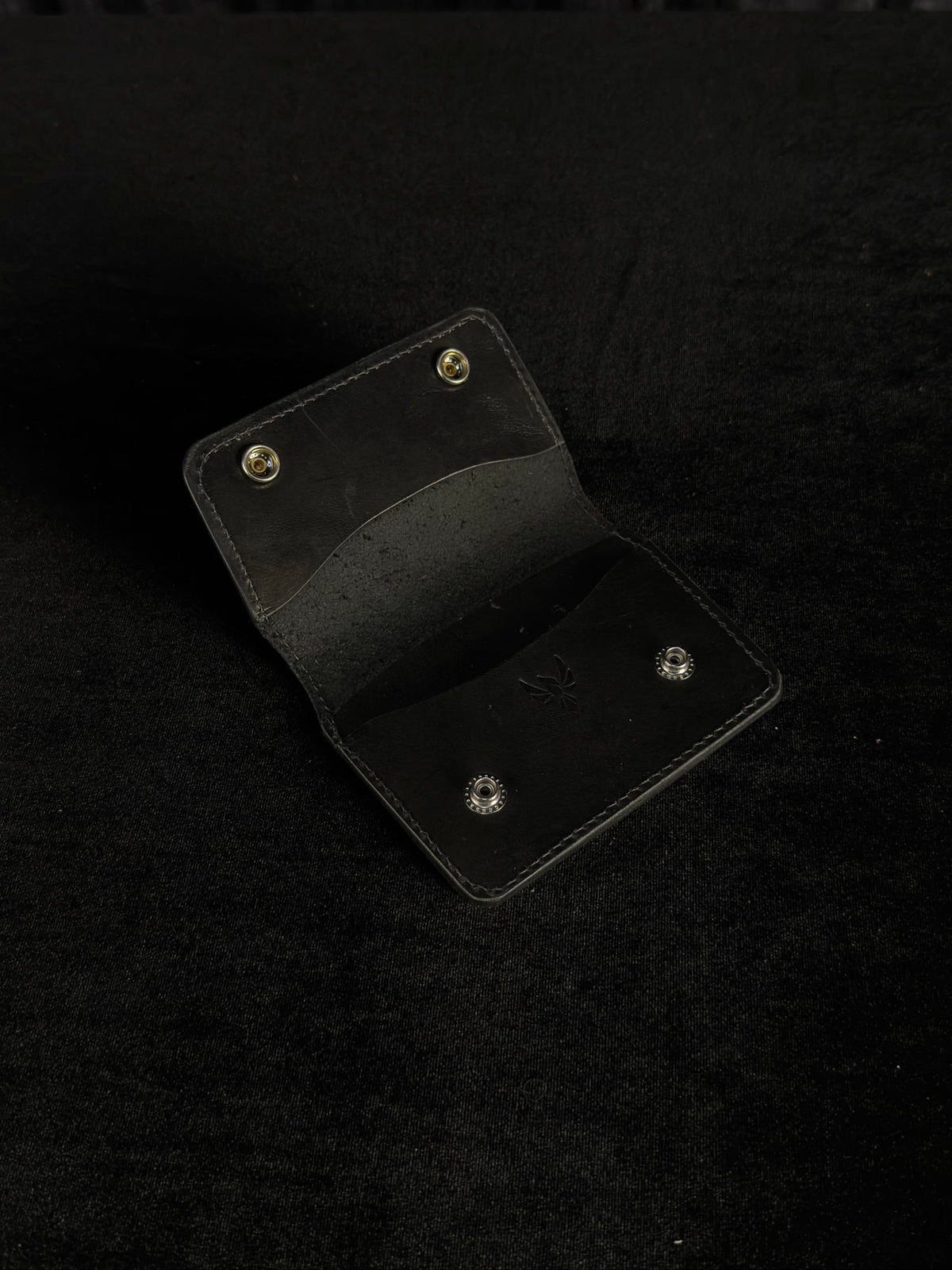 Drifter Leather Wallet - Compact Biker Wallet - SoulBound #243