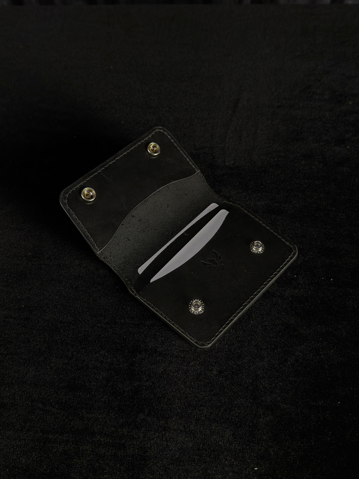 Drifter Leather Wallet - Compact Biker Wallet - SoulBound #243