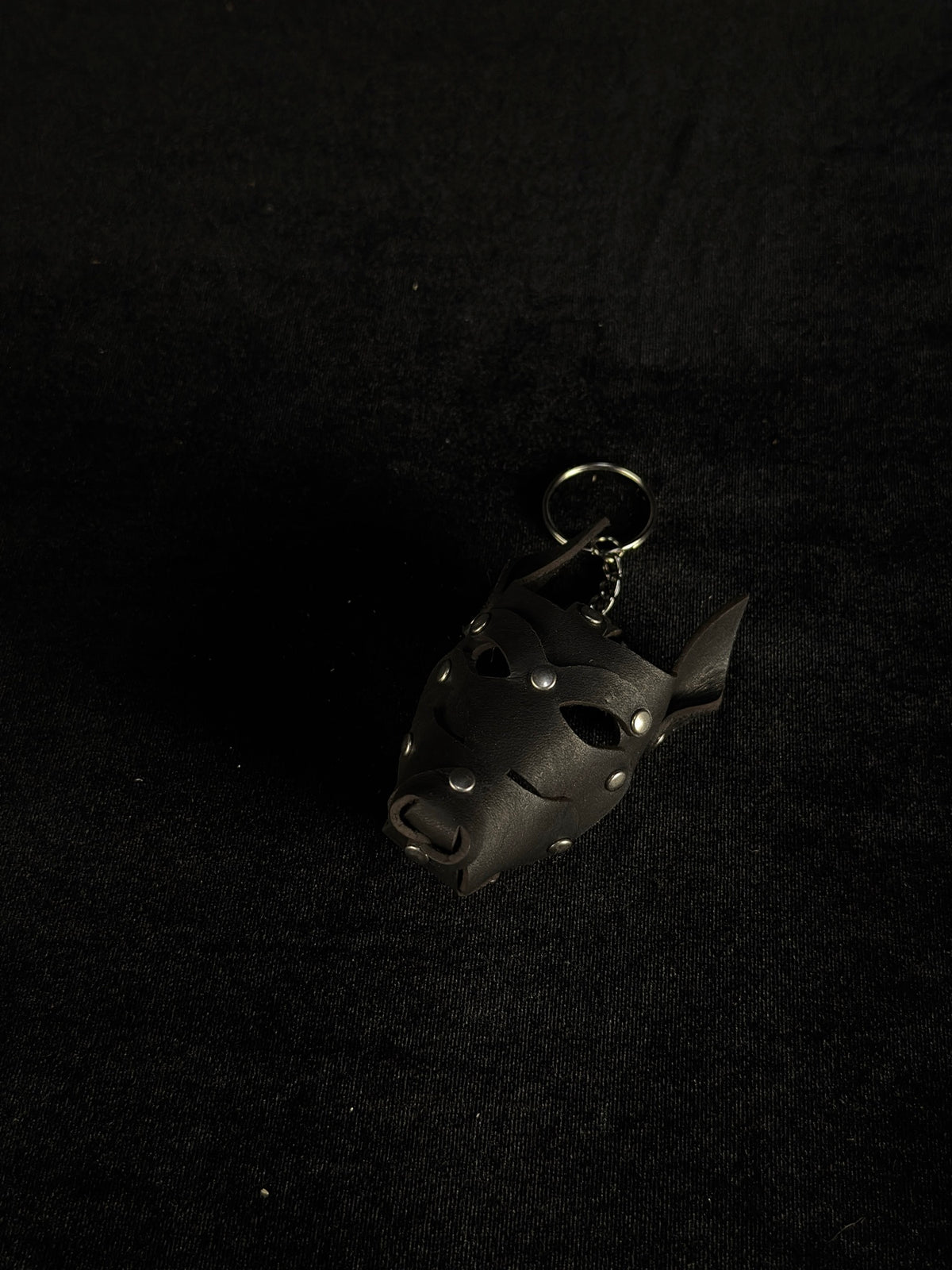 Dog Mask Leather Keychain - Handmade Leather | SoulBound 247