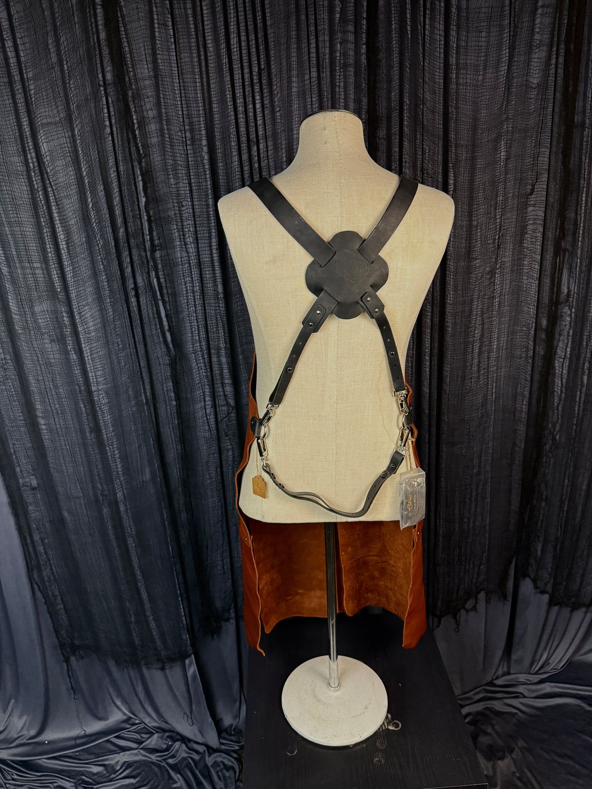 Oil-Tanned Leather Work Apron | Brown #256