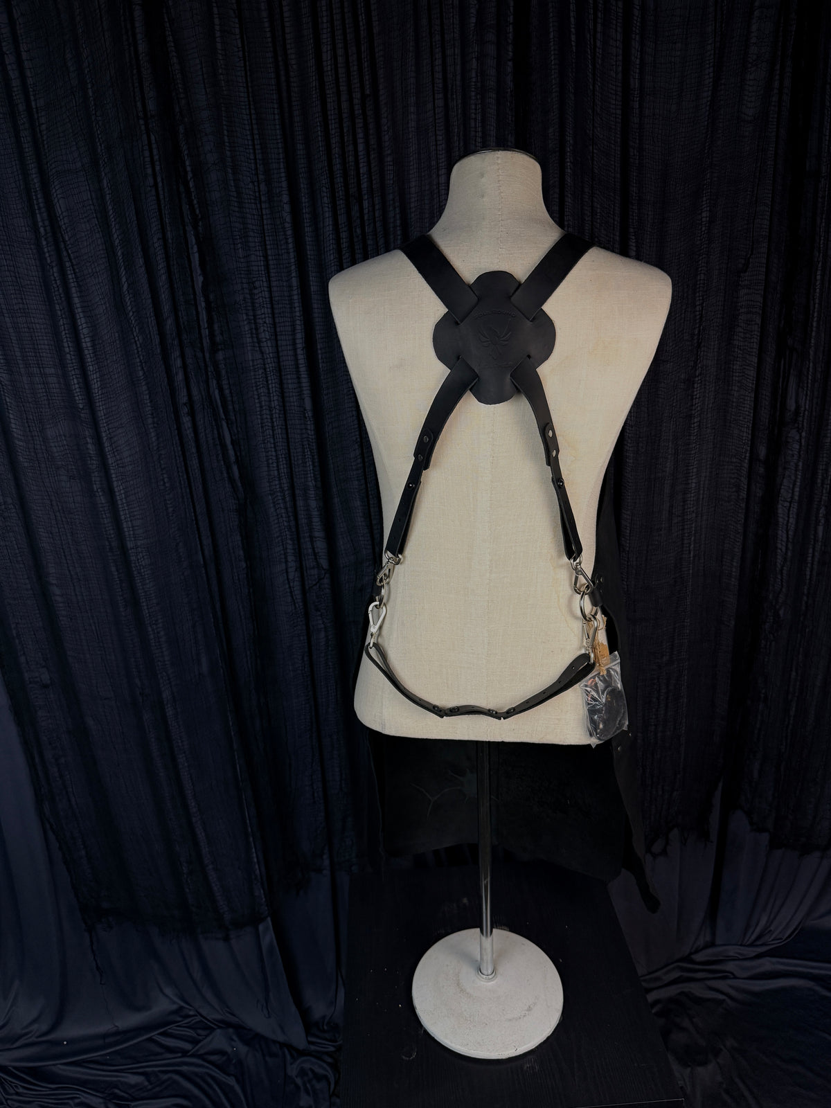 Oil-Tanned Leather Work Apron | Black #255